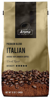 CAFE AROMA SELECT: Italian Premium Blend Coffee, 12 oz