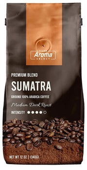 CAFE AROMA SELECT: Sumatra Premium Blend Coffee, 12 oz