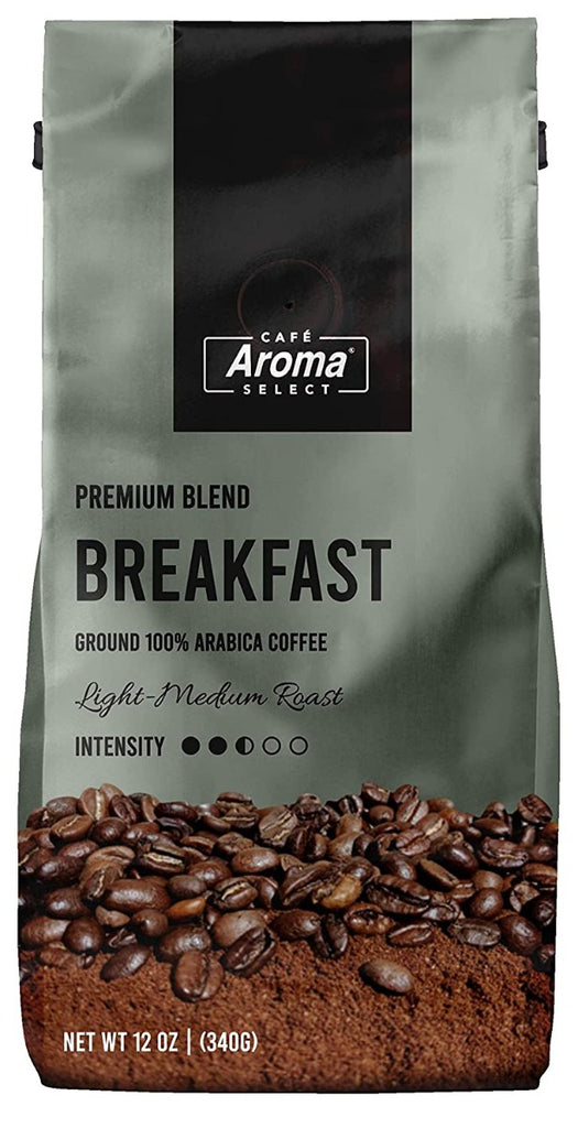 CAFE AROMA SELECT: Breakfast Premium Blend Coffee, 12 oz