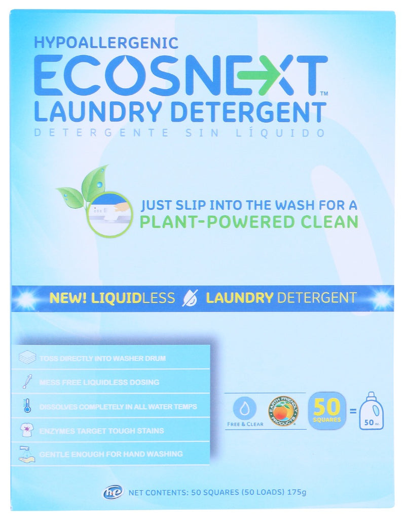 ECOS: Next Liquidless Laundry Detergent Free And Clear, 50 ea