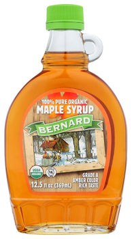 BERNARD: Pure Organic Maple Syrup, 12.5 fo