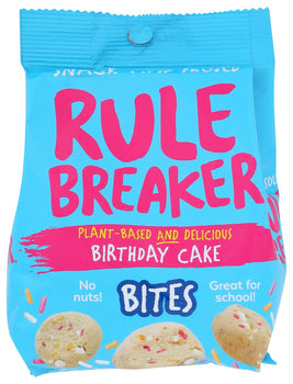 RULE BREAKER SNACKS: Birthday Cake Bites, 4 oz