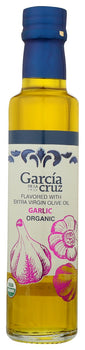 GARCIA DE LA CRUZ: Garlic Flavored Organic Extra Virgin Olive Oil, 8.4 fo