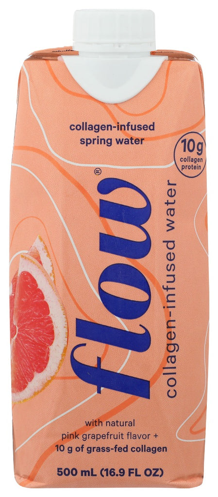 FLOW WATER: Water Collagen Grapefruit, 16.9 fo