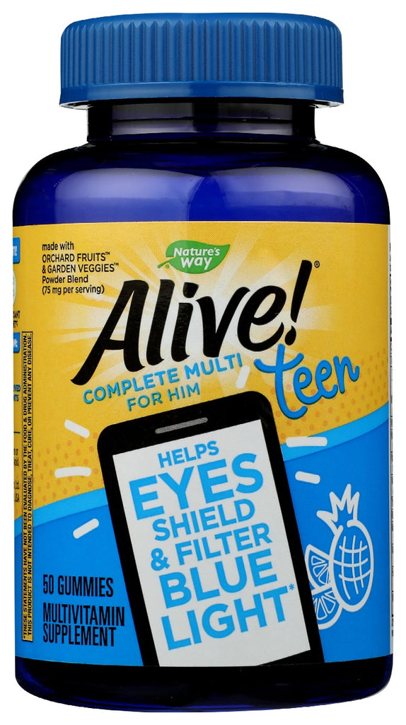 NATURES WAY: Alive Multi Teen Him Gumm, 50 ea