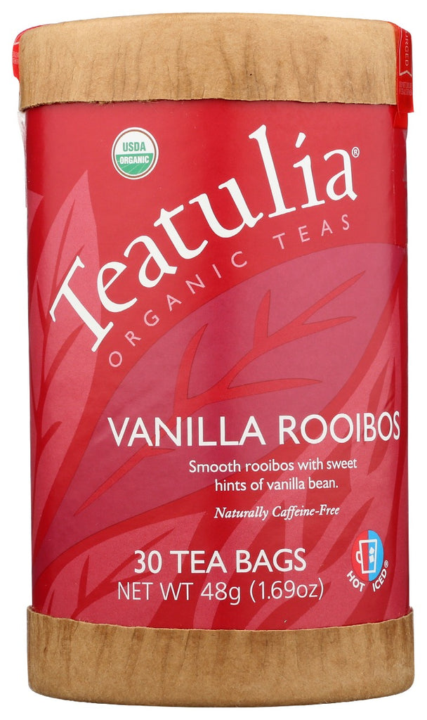 TEATULIA: Vanilla Rooibos Tea, 30 bg