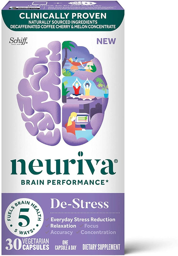 NEURIVA: Brain Performance De-Stress, 30 vc