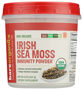 BAREORGANICS: Irish Moss Pwdr Org, 8 oz