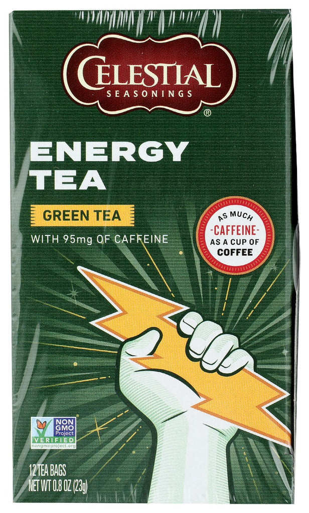 CELESTIAL SEASONINGS: Energy Green Tea With Caffeine, 12 bg