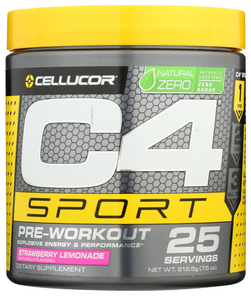 CELLUCOR: C4 Sport Natural Zero Strawberry Lemonade, 7.5 oz