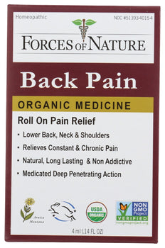 FORCES OF NATURE: Roll On Pain Relief Organic Medicine, 4 ml