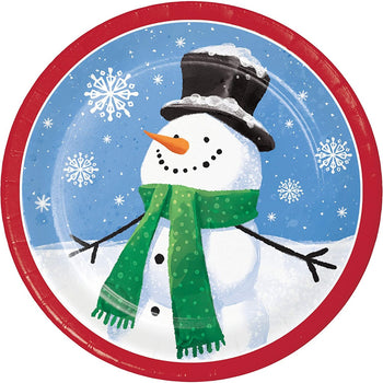 CREATIVE CONVERTING: Plates Disp Snowman, 8 ea