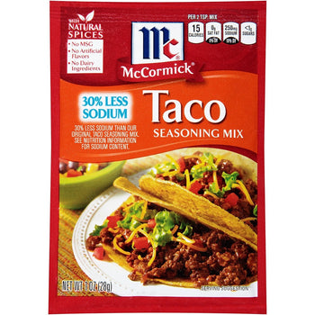 MC CORMICK: Seasoning Taco Mix Ls Sod, 1 oz