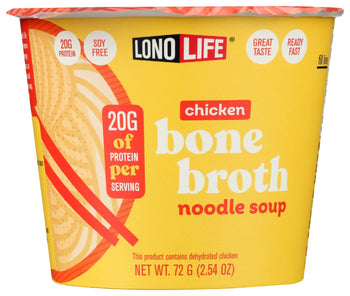 LONOLIFE: Chicken Bone Broth Noodle Soup, 2.47 oz