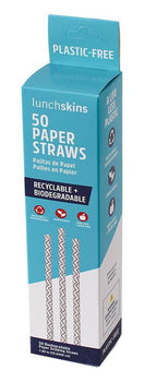 LUNCHSKINS: Straws Plastic Free, 1 bx