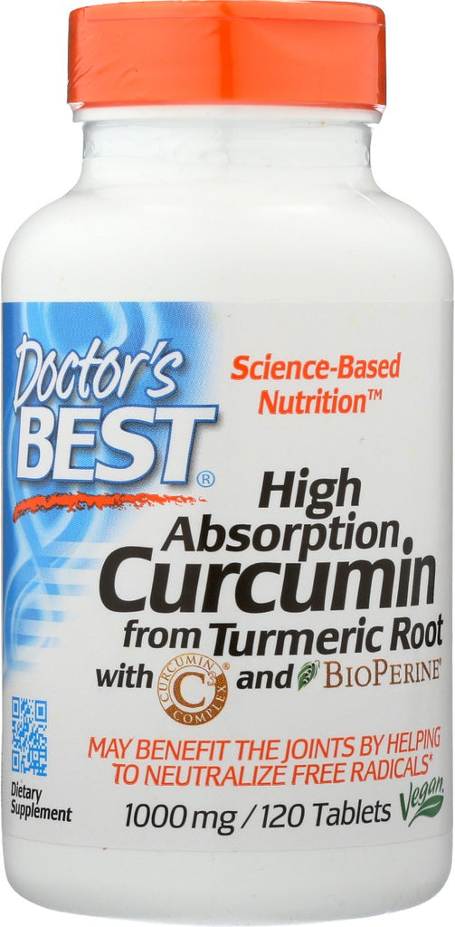 DOCTORS BEST: Curcumin C3 Complex 1000Mg, 120 tb