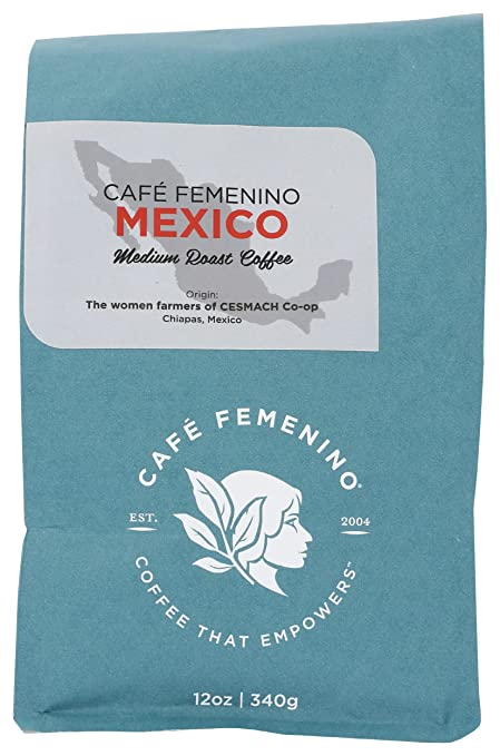 CAFE FEMENINO COFFEE: Mexico Medium Roast Coffee, 12 oz