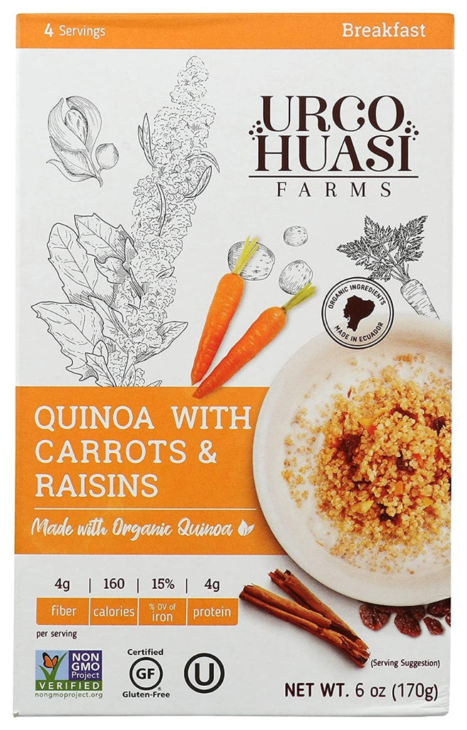 URCOHUASI FARMS: Quinoa With Carrots And Raisins, 6 oz