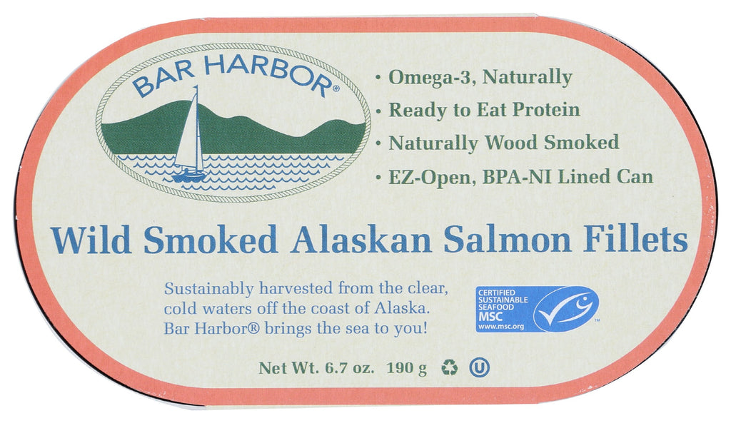 BAR HARBOR: Salmon Fillet Wld Smkd, 6.7 oz