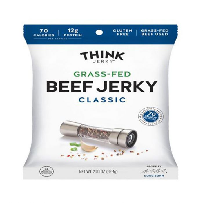 THINK JERKY: Grass Fed Classic Beef Jerky , 2.2 oz