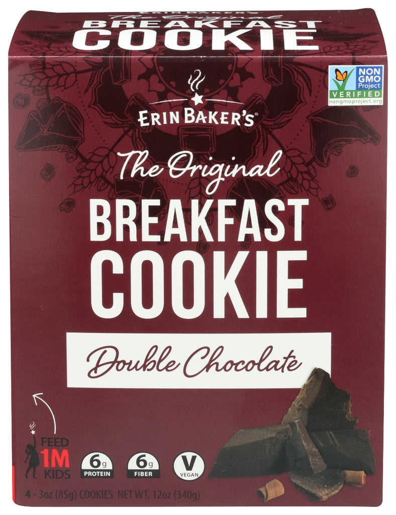 ERIN BAKERS: Breakfast Cookie Double Chocolate, 12 oz