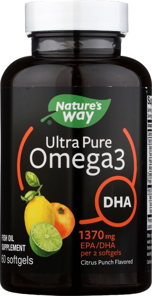 NATURES WAY: Omega Ultra 3 Dha Citrus, 60 sg