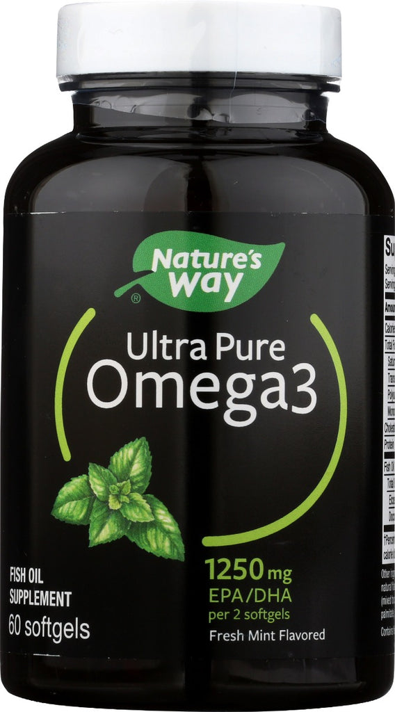 NATURES WAY: Omega 3 Ultra Mint, 60 sg