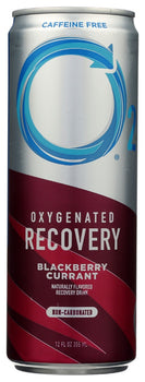 O2: Oxygenated Black Currant Recovery Drink Caffeine Free, 12 oz