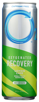 O2: Oxygenated Lemon Lime Recovery Drink Caffeine Free, 12 oz