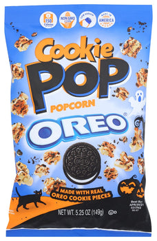 COOKIE POP POPCORN: Oreo Cookie Pop Popcorn Halloween Edition, 5.25 oz