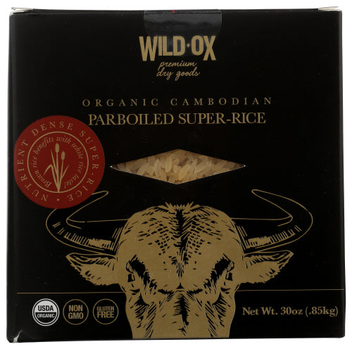 WILD OX: Organic Cambodian Parboiled Super Rice, 30 oz