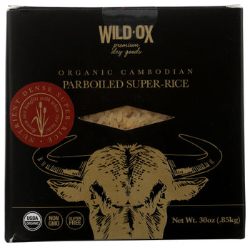 WILD OX: Organic Cambodian Parboiled Super Rice, 30 oz