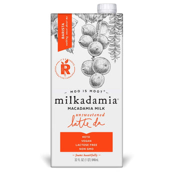 MILKADAMIA: Unsweetened Macadamia Milk Latte, 32 fo