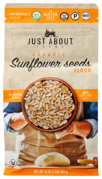 JUST ABOUT FOODS: Organic Sunflower Seeds Flour, 1 lb