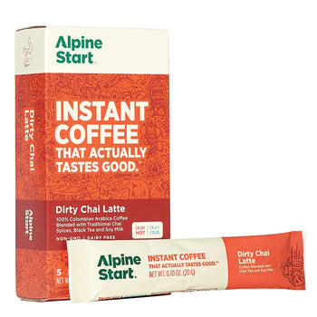 ALPINE START: Dairy Free Dirty Chai Tea Instant Latte, 3.52 oz