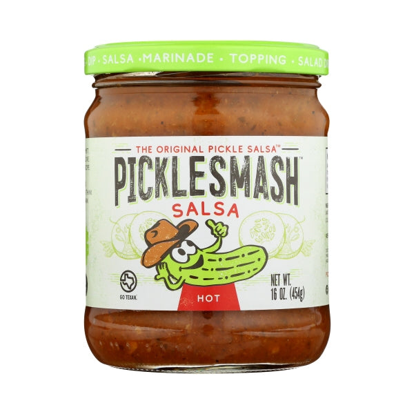 PICKLESMASH: Hot Salsa, 16 oz