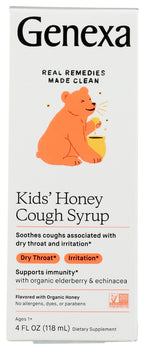 GENEXA: Kids Honey Cough Syrup, 4 fo