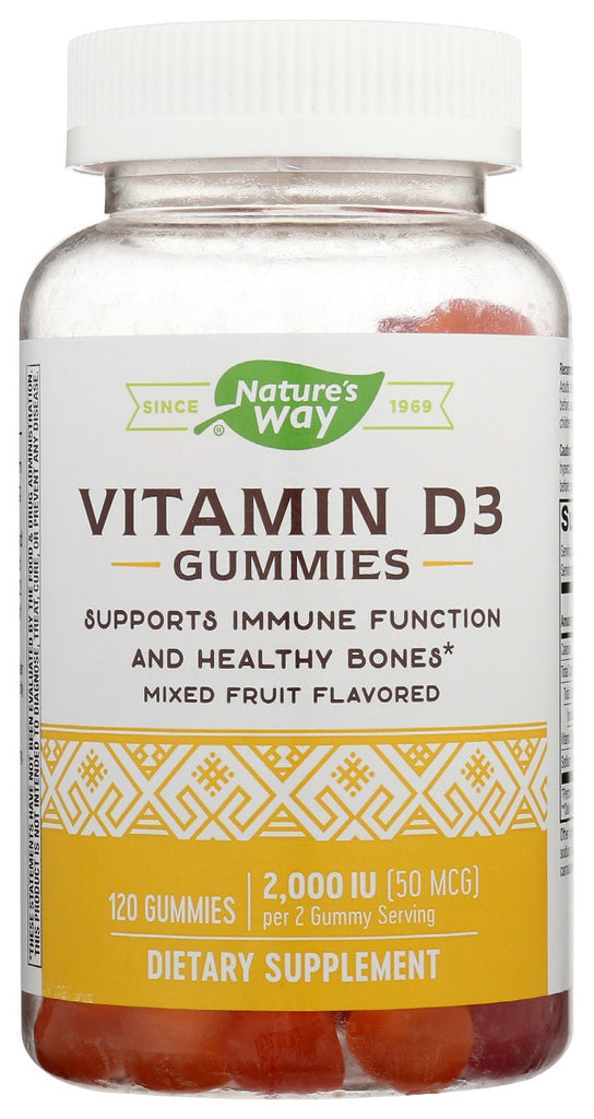 NATURES WAY: Vitamin D3 Gummy, 120 ea