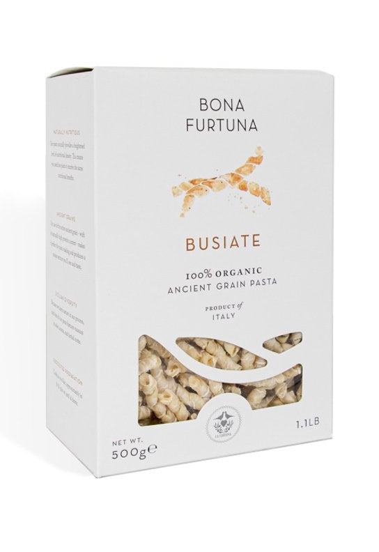 BONA FURTUNA: Organic Busiate Ancient Grain Pasta, 1.1 lb