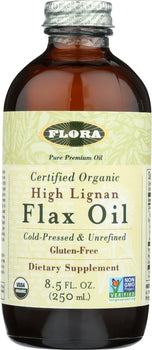 FLORA HEALTH: Flax Oil Hi Lignan, 8.5 fo