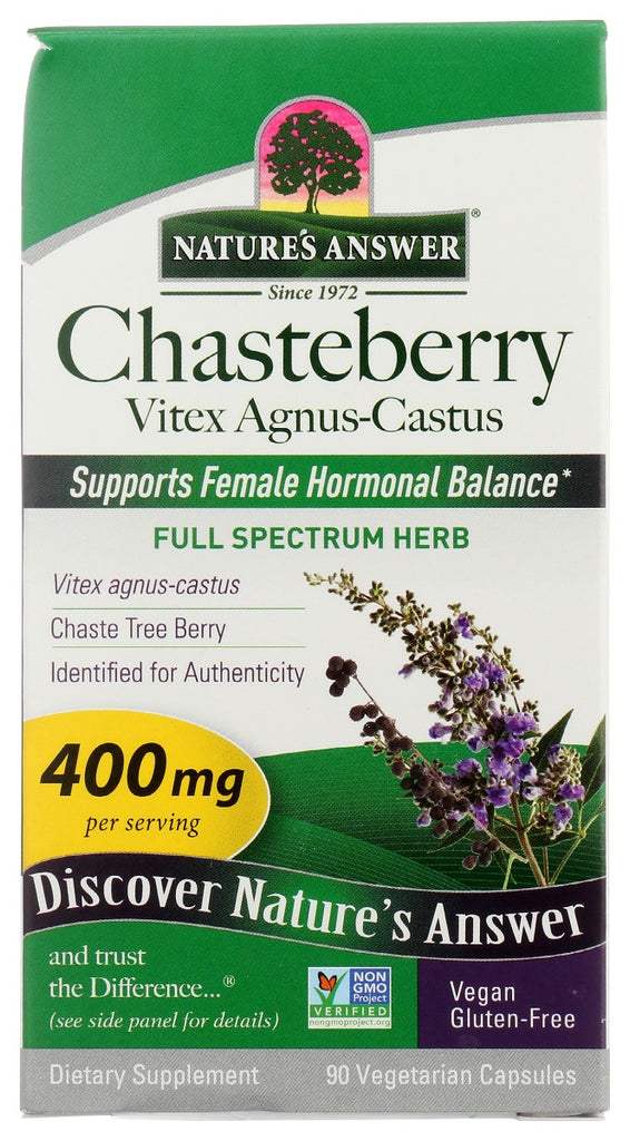 NATURES ANSWER: Chasteberry Vitex 400Mg, 90 vc