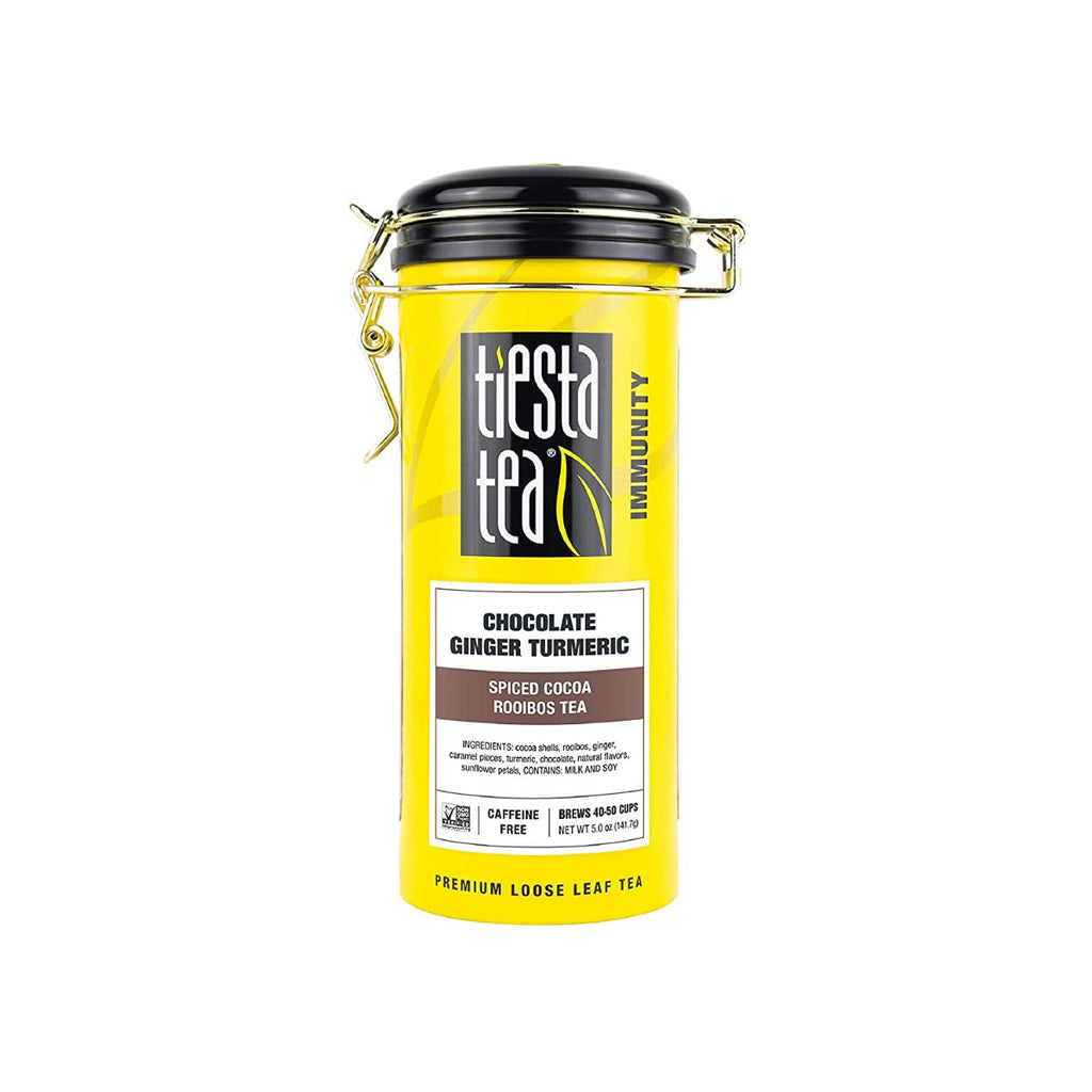 TIESTA TEA: Chocolate Ginger Turmeric Spiced Cocoa Rooibos Tea, 5 oz