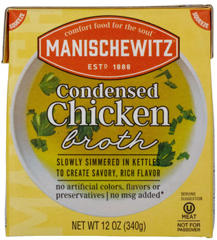 MANISCHEWITZ: Condensed Chicken Broth, 12 fo