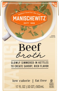 MANISCHEWITZ: Beef Broth, 17 fo