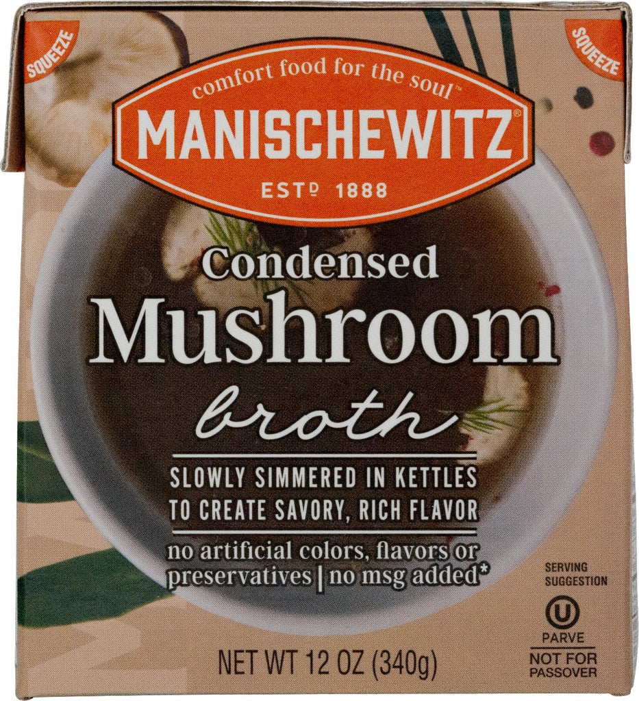 MANISCHEWITZ: Condensed Mushroom Broth, 12 fo