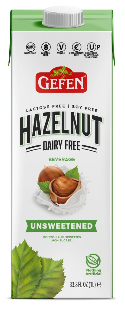 GEFEN: Milk Hazelnut Unsweetened, 33.8 fo