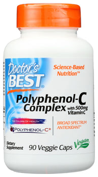 DOCTORS BEST: Polyphenol-C Complex With Vitamin C, 90 vc