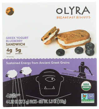 OLYRA: Breakfast Biscuits Greek Yogurt Blueberry Sandwich, 5.3 oz