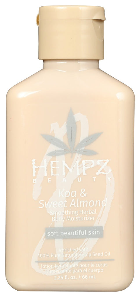 HEMPZ: Travel-Size Koa & Sweet Almond Smoothing Body Moisturizer, 2.25 oz