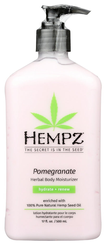 HEMPZ: Pomegranate Herbal Body Moisturizer, 17 oz